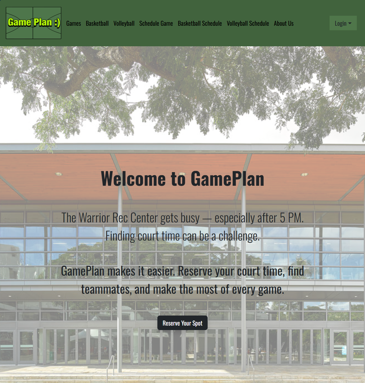 landing page